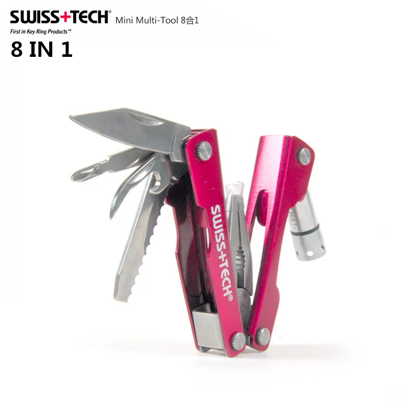 LED Flashlight Wire Cutter Serrated Knife Swiss Tech Mini EDC Multi-Tool Folding Pocket 8-in-1 Plier Key Ring Outdoor Camping
LED Flashlight Wire Cutter Serrated Knife Swiss Tech Mini EDC Multi-Tool Folding Pocket 8-in-1 Plier Key Ring Outdoor Camping