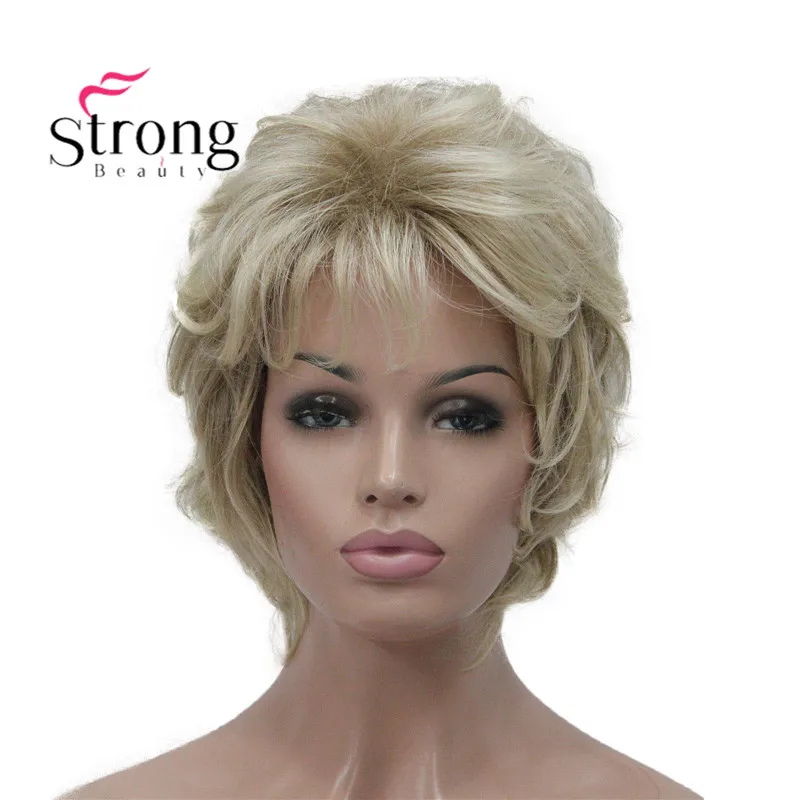 StrongBeauty Blonde Short Soft Shaggy Layered Cute Wavy Short Synthetic Women's daily full Wig
StrongBeauty Blonde Short Soft Shaggy Layered Cute Wavy Short Synthetic Women's daily full Wig