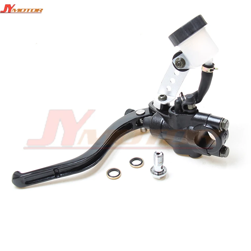 Front left Motorcycle Push Type Brake Pump Adjuatble Master Cylinder Black Disc Brake Lever
Front left Motorcycle Push Type Brake Pump Adjuatble Master Cylinder Black Disc Brake Lever