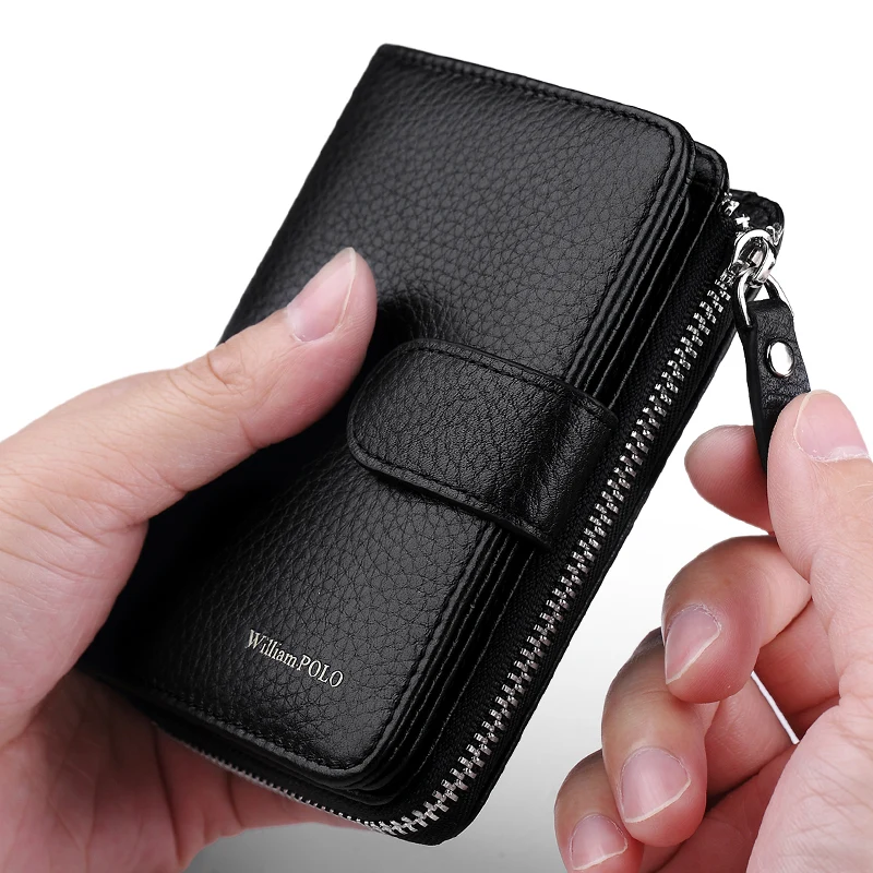 WILLIAMPOLO Men wallet Card Holders wallet for male 2019 new design genuine leather high quality with zipper
WILLIAMPOLO Men wallet Card Holders wallet for male 2019 new design genuine leather high quality with zipper