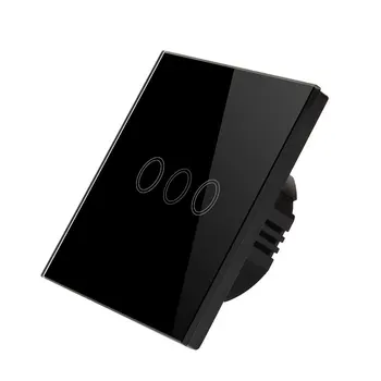 Waterproof 3 Gang LED light Touch Switch AC170-240V EU Standard Sensor Wall lamp Switch Tempered Glass Panel Module Touch Switch
Waterproof 3 Gang LED light Touch Switch AC170-240V EU Standard Sensor Wall lamp Switch Tempered Glass Panel Module Touch Switch
