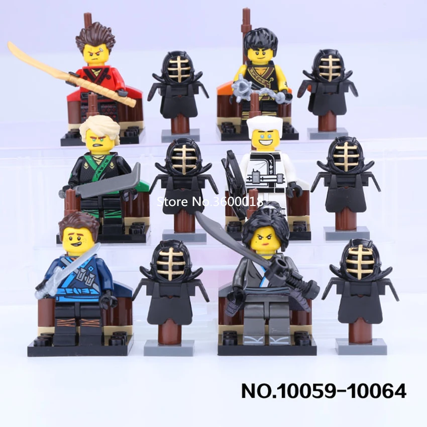Decool 10059-10064 Kai Cole Jay Lloyd Nya Zane With Training Suit Mini toy Building bricks block MOC Kids Toys Gift
Decool 10059-10064 Kai Cole Jay Lloyd Nya Zane With Training Suit Mini toy Building bricks block MOC Kids Toys Gift
