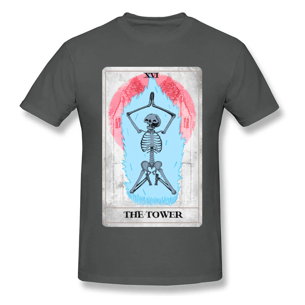 Men's T Shirts The Tower Cool Tops Shirt All Cotton Crew Neck Short Sleeve Leisure Tshirts Labor Day Wholesale The Tower carbon