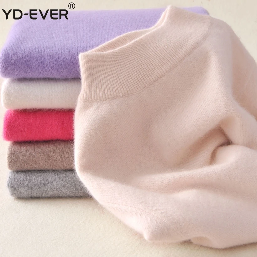 Women Cashmere Elastic Autumn Winter Half Turtleneck Sweaters and Pullovers Wool Sweater Slim Tight Bottoming Knitted Pullo
Women Cashmere Elastic Autumn Winter Half Turtleneck Sweaters and Pullovers Wool Sweater Slim Tight Bottoming Knitted Pullo