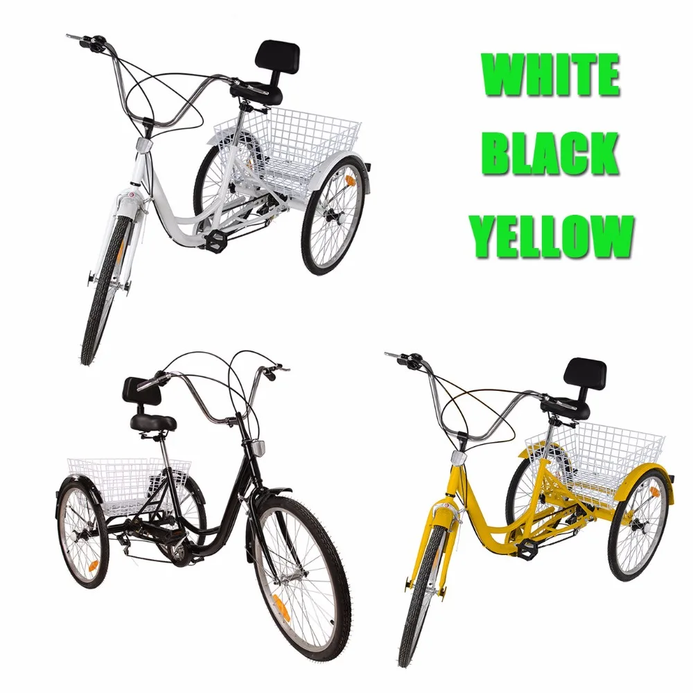(Ship from USA) 3-Wheel 6-Speed Adult 24" Tricycle Bike Bicycle Trike Cruise With Basket
(Ship from USA) 3-Wheel 6-Speed Adult 24" Tricycle Bike Bicycle Trike Cruise With Basket