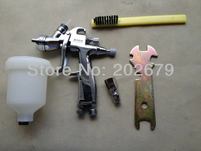 R-100 spray gun high quality LVLP MINI spray gun gravity stainless steel 150ml cup auto Car face Paint 1.0mm nozzle
R-100 spray gun high quality LVLP MINI spray gun gravity stainless steel 150ml cup auto Car face Paint 1.0mm nozzle