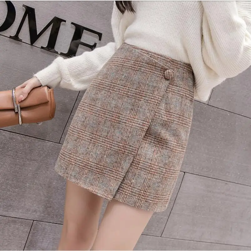 2018 Fashion Autumn Winter Women Woolen Skirt High Waist Plaid Skirt Female Casual Short Skirt skirts Women SK232
2018 Fashion Autumn Winter Women Woolen Skirt High Waist Plaid Skirt Female Casual Short Skirt skirts Women SK232