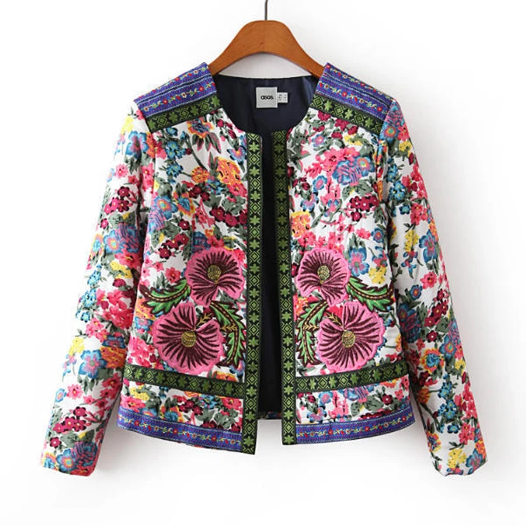 2018 spring autumn Retro Print Blue White Round Neck Full Sleeve Jacket Female Embroidered Coat For Women Embroidery Slim tops
2018 spring autumn Retro Print Blue White Round Neck Full Sleeve Jacket Female Embroidered Coat For Women Embroidery Slim tops
