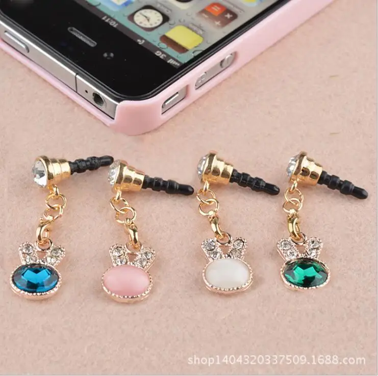 long dust plug cute Rabbit ear lovely phone accessories Crystal Rhinestones earphone plug for cell phone
long dust plug cute Rabbit ear lovely phone accessories Crystal Rhinestones earphone plug for cell phone