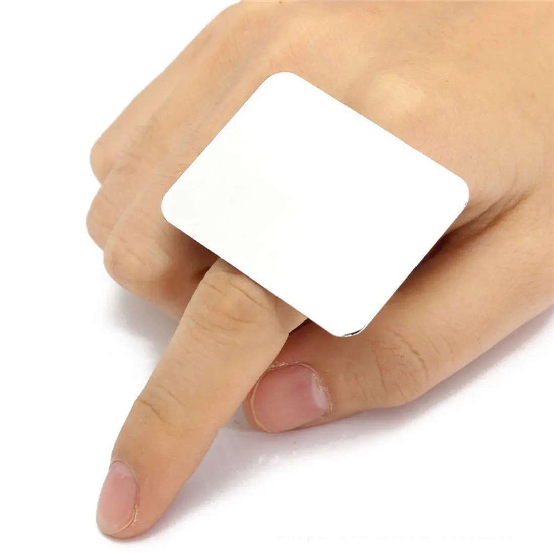 1pc Salon Manicure Finger Ring Color Palette Make up Cream Foundation Mixing Palette Cosmetic Make up Tool Stainless Steel Plate
1pc Salon Manicure Finger Ring Color Palette Make up Cream Foundation Mixing Palette Cosmetic Make up Tool Stainless Steel Plate