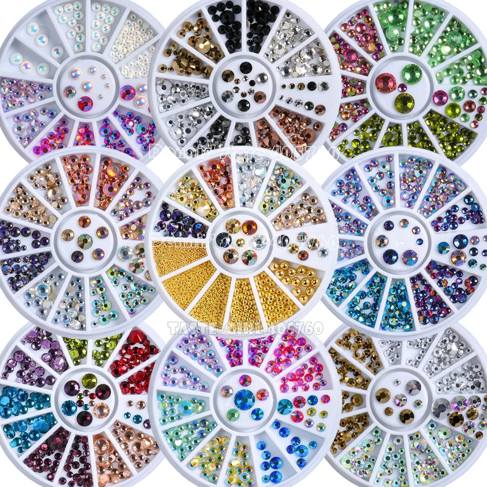 Mix Sizes Glitter Multi-colored Flatback Round Facets Diamond Acrylic Nail Art Rhinestones Gems Decals Manicure DIY Wheel ZH#
Mix Sizes Glitter Multi-colored Flatback Round Facets Diamond Acrylic Nail Art Rhinestones Gems Decals Manicure DIY Wheel ZH#