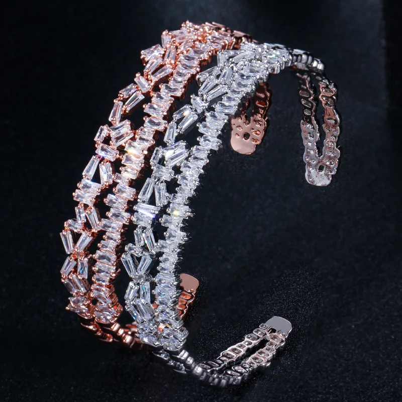 New luxury shinning bracelets AAA silver/gold rose with crystal fashion elegant Women's/Girl's Bracelets & Bangles Gift Jewelry
New luxury shinning bracelets AAA silver/gold rose with crystal fashion elegant Women's/Girl's Bracelets & Bangles Gift Jewelry
