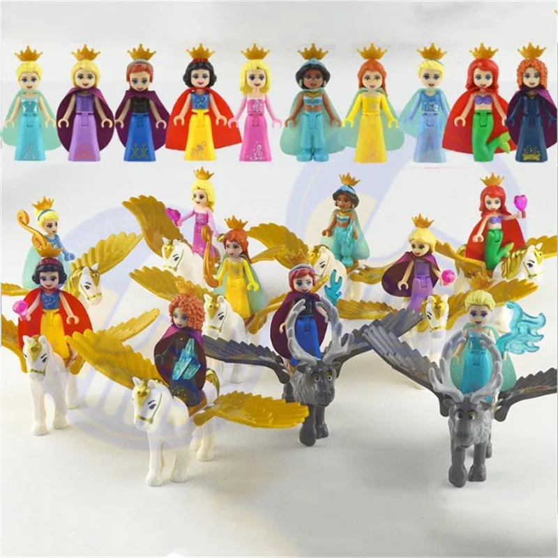 5-8Pcs Princess Girl White Snow Tinker Bell Fairy Tale Mermaid Anna Elsa Belle Flying Horse Building Blocks Children Gift Toys
5-8Pcs Princess Girl White Snow Tinker Bell Fairy Tale Mermaid Anna Elsa Belle Flying Horse Building Blocks Children Gift Toys