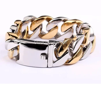 Brand new Heavy 177g Mens Curb Chain Link Bracelet Silver Gold Stainless steel 21mm 8.66''
Brand new Heavy 177g Mens Curb Chain Link Bracelet Silver Gold Stainless steel 21mm 8.66''