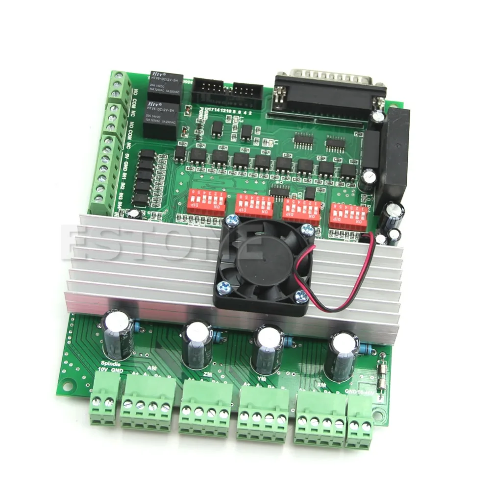 4 Axis New TB6600 CNC Controller Max Current 5A 36V DC Stepper Motor Driver Board 1PC
4 Axis New TB6600 CNC Controller Max Current 5A 36V DC Stepper Motor Driver Board 1PC