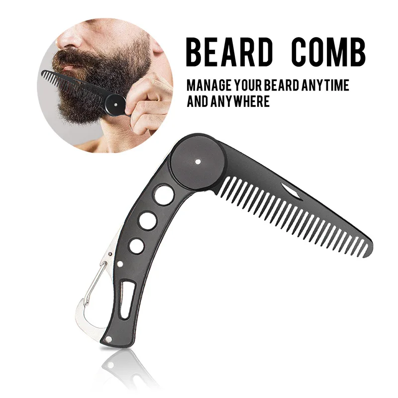 Stainless Steel Foldable Beard Comb Straightening Comb Men's Beard Styling Tool Hairbrush Beauty Tools For Men
Stainless Steel Foldable Beard Comb Straightening Comb Men's Beard Styling Tool Hairbrush Beauty Tools For Men