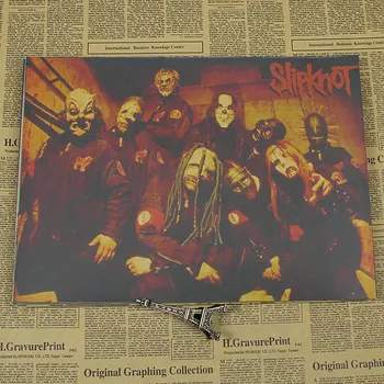 Slipknot Heavy Metal poster/ROCK BAND/kraft paper/bar poster/Wall stickers/Retro Poster/decorative painting/ 30*20cm 
Slipknot Heavy Metal poster/ROCK BAND/kraft paper/bar poster/Wall stickers/Retro Poster/decorative painting/ 30*20cm