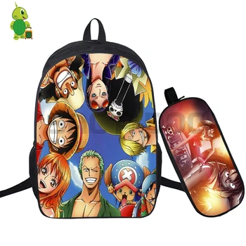Anime One Piece 2 Pcs/Set Backpack School Bag for Teenage Boys Girls Daily Laptop Backpack Luffy Ace Law Printed Travel Bags
Anime One Piece 2 Pcs/Set Backpack School Bag for Teenage Boys Girls Daily Laptop Backpack Luffy Ace Law Printed Travel Bags