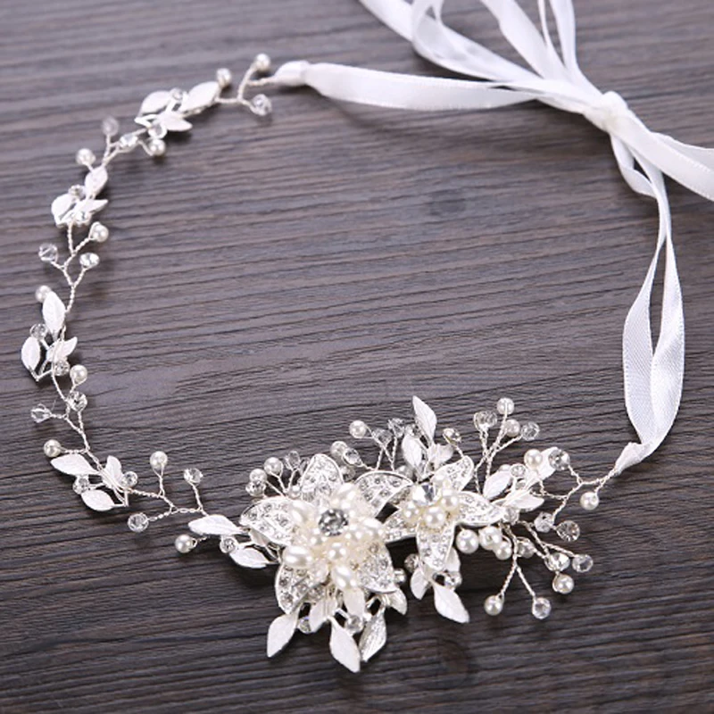 Wedding Bride Headband Pearl Rhinestone Flower With Ribbon Headdress Wedding Jewelry Bride Hair Band Accessories Ornaments
Wedding Bride Headband Pearl Rhinestone Flower With Ribbon Headdress Wedding Jewelry Bride Hair Band Accessories Ornaments