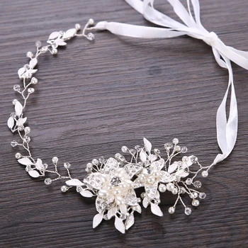Wedding Bride Headband Pearl Rhinestone Flower With Ribbon Headdress Wedding Jewelry Bride Hair Band Accessories Ornaments
Wedding Bride Headband Pearl Rhinestone Flower With Ribbon Headdress Wedding Jewelry Bride Hair Band Accessories Ornaments