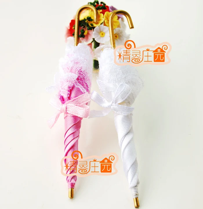 MINI dollhouse miniature Mini furniture accessories person pink white lace umbrella
MINI dollhouse miniature Mini furniture accessories person pink white lace umbrella