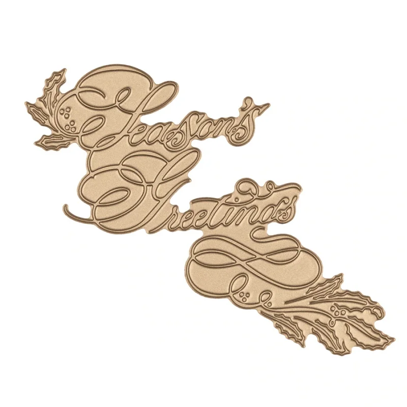 Script Seasons Greetings Metal Hot Foil Plate for DIY Scrapbooking Letterpress Embossing Paper Cards Making Crafts New 2019
Script Seasons Greetings Metal Hot Foil Plate for DIY Scrapbooking Letterpress Embossing Paper Cards Making Crafts New 2019