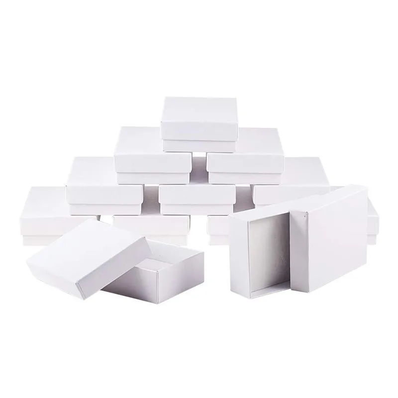 12pcs Cardboard Jewelry Set Boxes for Necklaces Earrings and Rings boxes and packaging, Rectangle, White, 9x6.5x2.8cm F60
12pcs Cardboard Jewelry Set Boxes for Necklaces Earrings and Rings boxes and packaging, Rectangle, White, 9x6.5x2.8cm F60