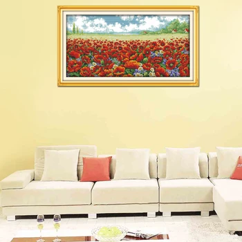 oneroom F775 Free Shipping 14CT 11CT Counted and Stamped Home Decor Poppy Flowers Needlepoints Embroidery Cross Stitch Kits
oneroom F775 Free Shipping 14CT 11CT Counted and Stamped Home Decor Poppy Flowers Needlepoints Embroidery Cross Stitch Kits