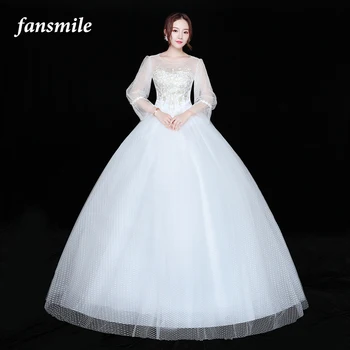 Fansmile Real Photo Vintage Lace Up Ball Wedding Dresses 2020 Plus Size vestido de noiva Bridal Wedding Gowns FSM-608F
Fansmile Real Photo Vintage Lace Up Ball Wedding Dresses 2020 Plus Size vestido de noiva Bridal Wedding Gowns FSM-608F