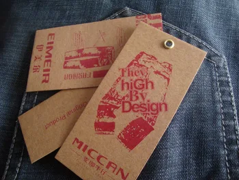 custom printed gift kraft paper hang tag/600gsm kraft paper high-grade tag/Jeans hangtag
custom printed gift kraft paper hang tag/600gsm kraft paper high-grade tag/Jeans hangtag