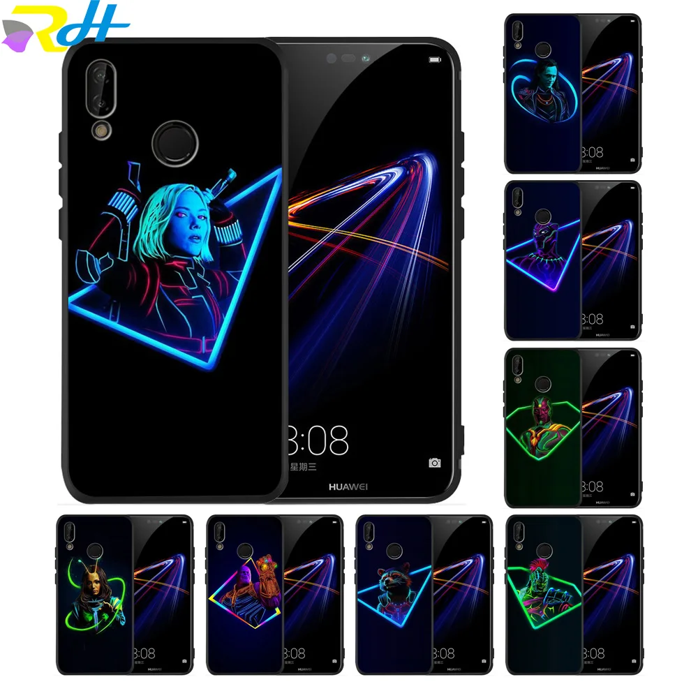 Для funda Huawei P20 lite чехол Карл Мстители: Endgame TPU Чехлы для P8 2017 Coque Etui P30 Pro P smart