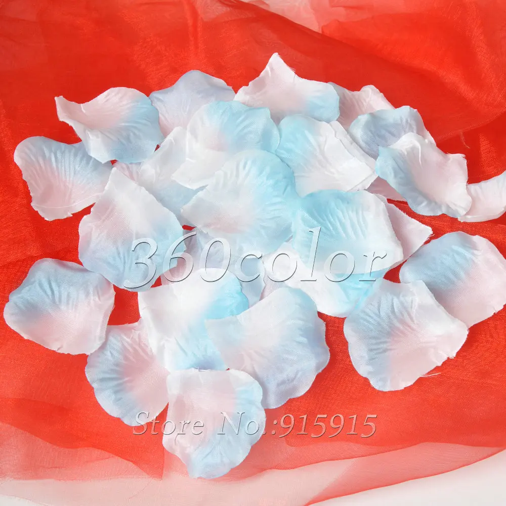 100pcs/lot White+Blue Silk Rose Petals Flower Celebration Wedding Party Banquet Decor Many Colors Hot Sale
100pcs/lot White+Blue Silk Rose Petals Flower Celebration Wedding Party Banquet Decor Many Colors Hot Sale