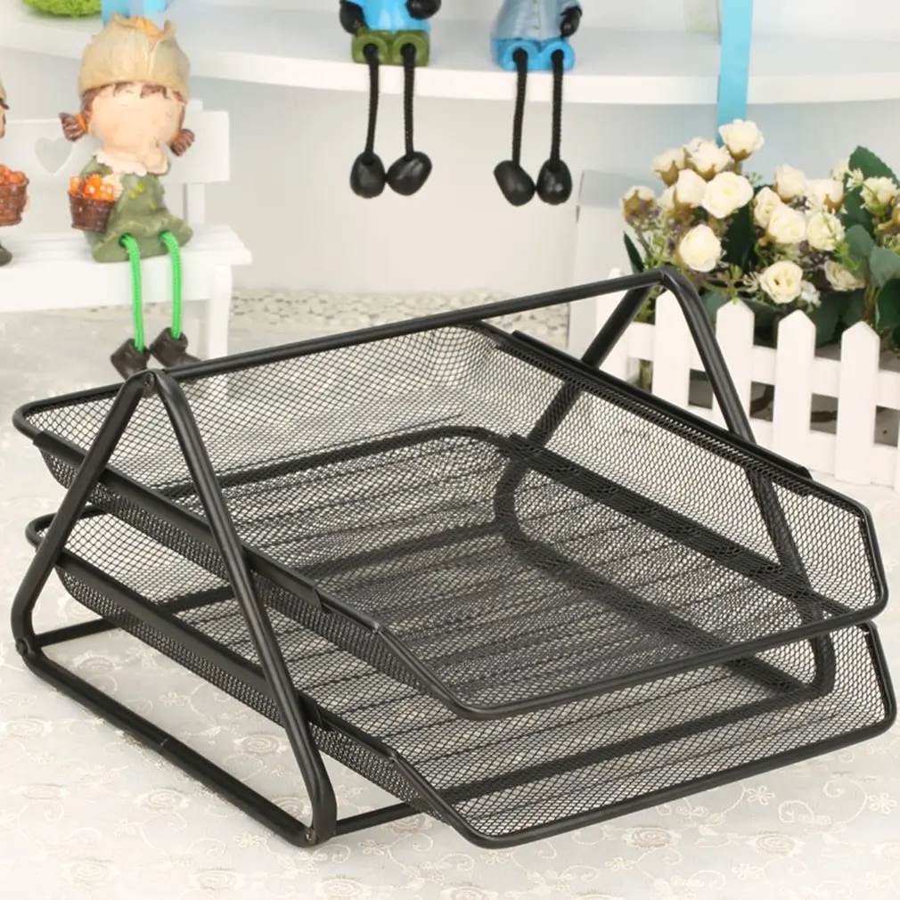 Office organizer Supplies Barbed Wire Metal Two-Layer File Holder desk organizer Data Tray File Tray Anti-Rust Magazine Bar
Office organizer Supplies Barbed Wire Metal Two-Layer File Holder desk organizer Data Tray File Tray Anti-Rust Magazine Bar