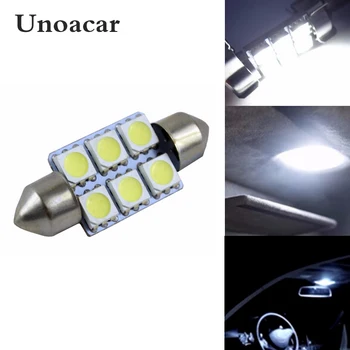 50pcs Festoon 36mm 39mm 42mm LED 6SMD 5050 C5W Car License Plate Light Car Interior Dome Lights Bulbs Auto Lamp White 12V 6000k
50pcs Festoon 36mm 39mm 42mm LED 6SMD 5050 C5W Car License Plate Light Car Interior Dome Lights Bulbs Auto Lamp White 12V 6000k