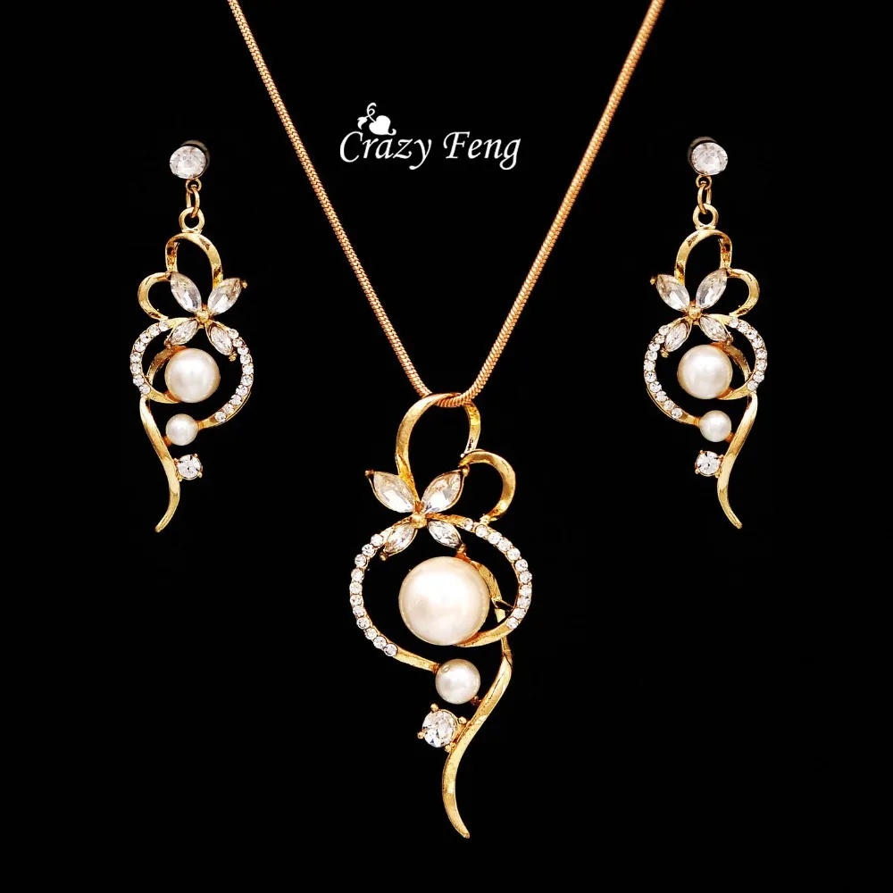 Wholesale Free shipping Statement Fancy women Jewelry Set Necklace Earrings Gold Plate pearl Crystal wedding jewelry set
Wholesale Free shipping Statement Fancy women Jewelry Set Necklace Earrings Gold Plate pearl Crystal wedding jewelry set