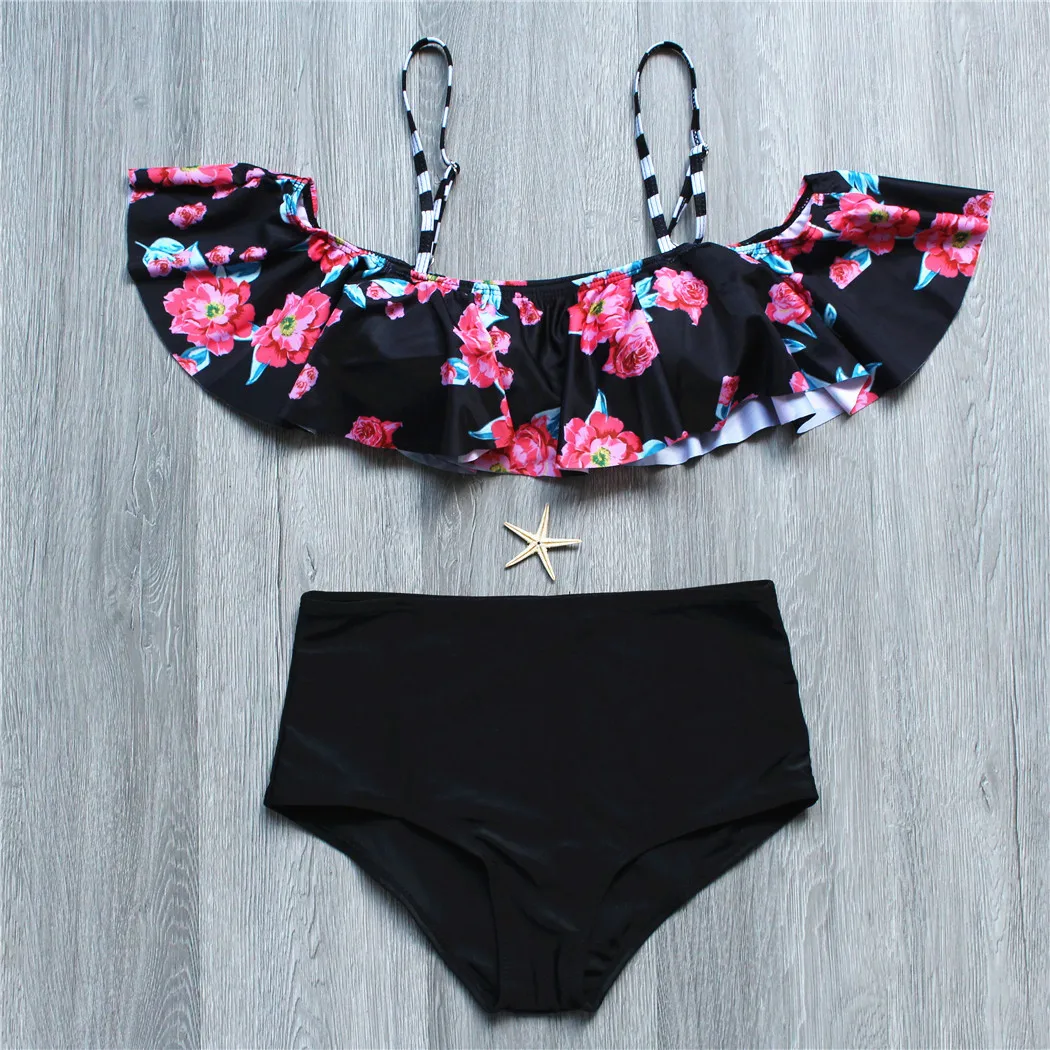 MSSNNG Lotus Leaf Printing Sling Halter Bathing Suit Swimwear Hight Waist Plus Size Swimsuit Tankini
MSSNNG Lotus Leaf Printing Sling Halter Bathing Suit Swimwear Hight Waist Plus Size Swimsuit Tankini