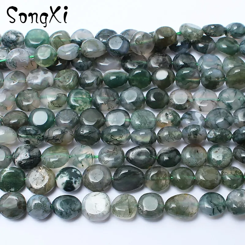 8-10mm Natural Stone Irregular Moss Agates Onyx Loose Beads for Jewelry Making Bead DIY Bracelet Necklace Jewellery Strand 15''
8-10mm Natural Stone Irregular Moss Agates Onyx Loose Beads for Jewelry Making Bead DIY Bracelet Necklace Jewellery Strand 15''