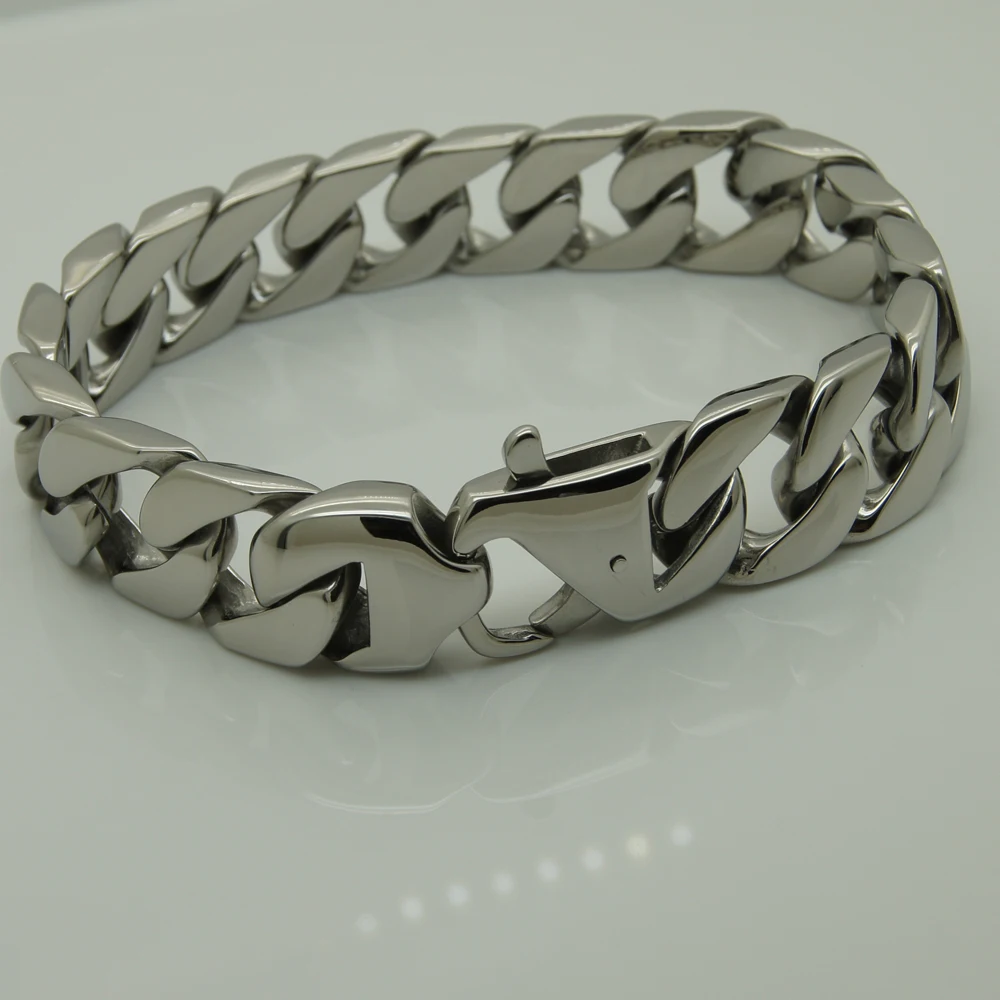 

punk cool men/boy's stainless steel chain bracelet men jewelry bracelets bangles