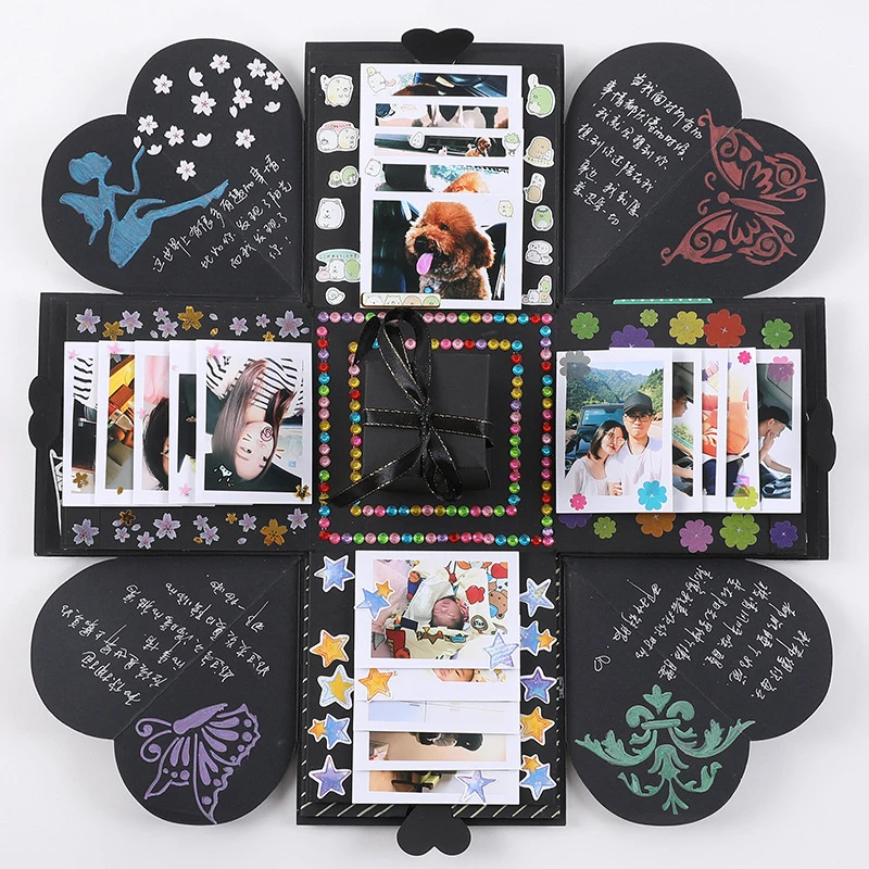 1Pcs/lot Explosion Box Scrapbooking DIY Photo Album for Valentine's Day Wedding Box Birthday Party Suprise Festival Gifts
1Pcs/lot Explosion Box Scrapbooking DIY Photo Album for Valentine's Day Wedding Box Birthday Party Suprise Festival Gifts