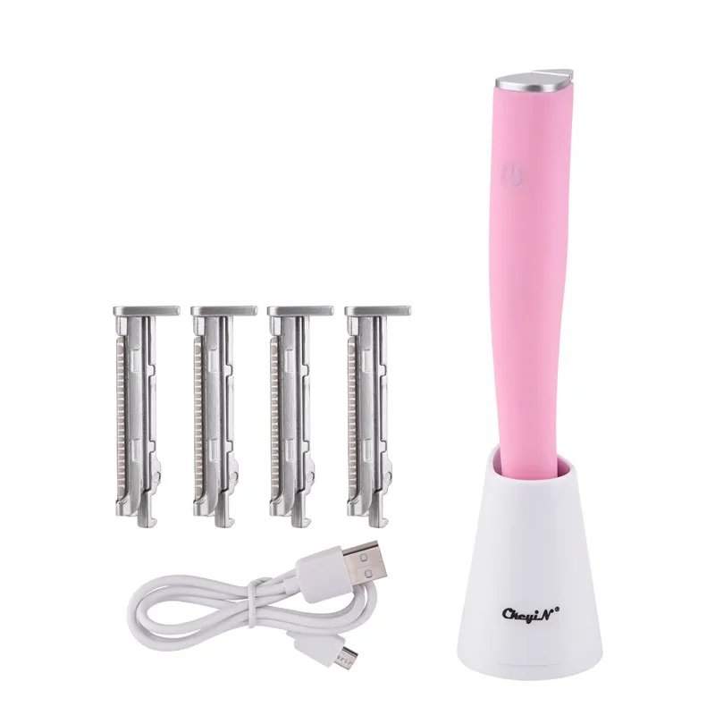 USB Rechargeable Hair Removal Women Epilator Body Facial Razor Stainless Steel Blade Shaver Electric Eyebrow Trimmer +5pcs Blade
USB Rechargeable Hair Removal Women Epilator Body Facial Razor Stainless Steel Blade Shaver Electric Eyebrow Trimmer +5pcs Blade