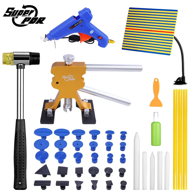 Super PDR Tools Kit Car Dent Repair Tool Set Paintless Dent Repair Tools Set Glue Puller Glue Tabs lamp board Tools
Super PDR Tools Kit Car Dent Repair Tool Set Paintless Dent Repair Tools Set Glue Puller Glue Tabs lamp board Tools