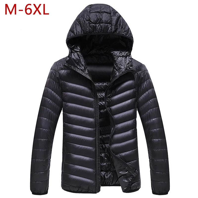 M-6XL Mens Casual White Duck Down Jackets Hooded Autumn Winter Male Solid Ultralight Coat Warm Windproof High Quality Outwear
M-6XL Mens Casual White Duck Down Jackets Hooded Autumn Winter Male Solid Ultralight Coat Warm Windproof High Quality Outwear