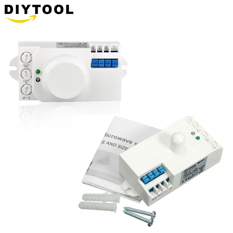 High Frequency AC 220V-240V DC 12V-24V 5.8GHz Microwave Radar Sensor Body Motion HF Detector Light Switch Sensors 85x38x40mm
High Frequency AC 220V-240V DC 12V-24V 5.8GHz Microwave Radar Sensor Body Motion HF Detector Light Switch Sensors 85x38x40mm