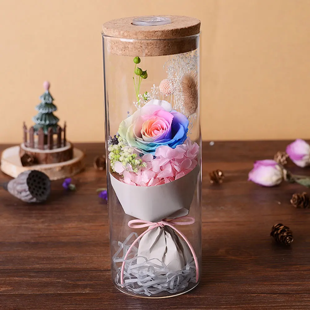 Preserved Fresh Flower Floral Decor Caller Rose Glass Cover Ornamental 5 Color Wedding LED Beautiful
Preserved Fresh Flower Floral Decor Caller Rose Glass Cover Ornamental 5 Color Wedding LED Beautiful