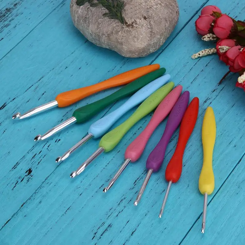 8pcs 2.5-6.0mm Crochet Hook Set Aluminum Ergonomic Crochet Needles with Colorful Soft Rubber Grip Weave Craft Yarn Sewing Tools
8pcs 2.5-6.0mm Crochet Hook Set Aluminum Ergonomic Crochet Needles with Colorful Soft Rubber Grip Weave Craft Yarn Sewing Tools