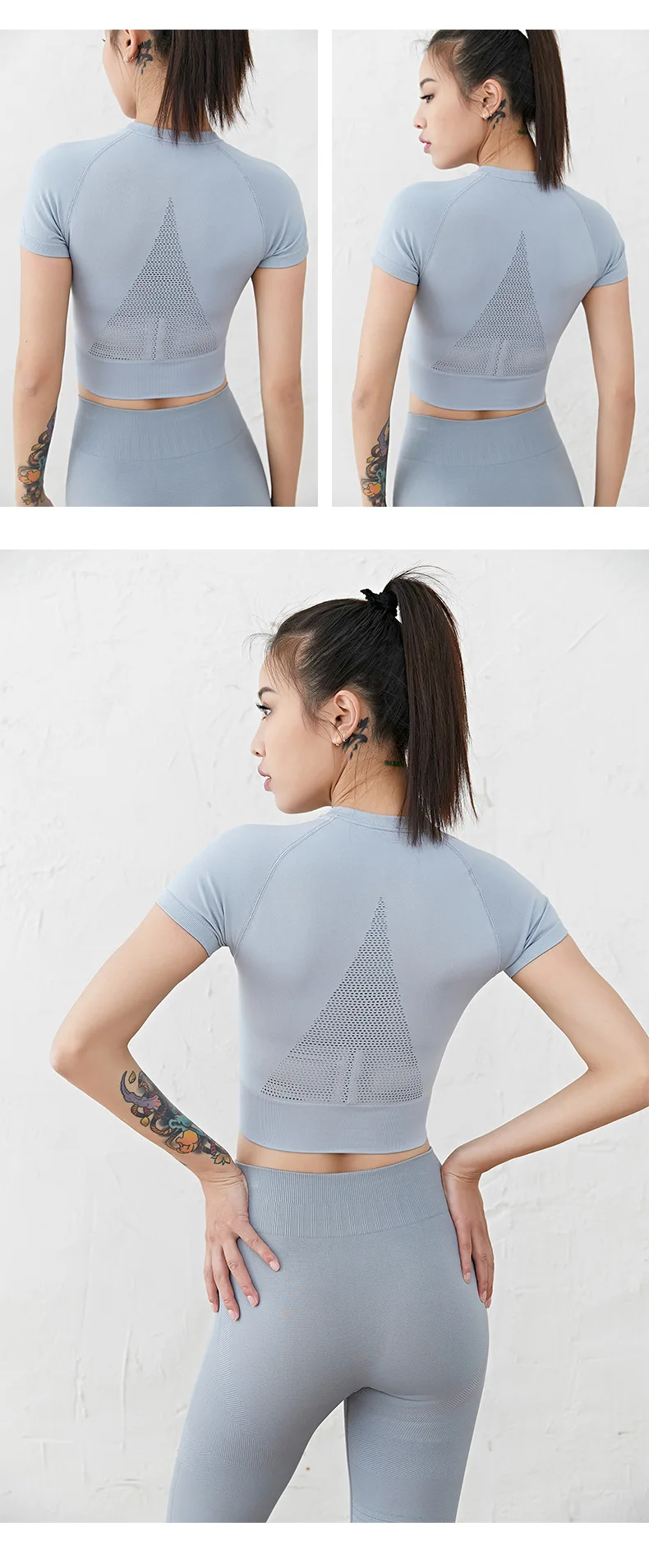 2019 New Sexy Mesh Women Seamless Yoga Shirts Yoga Clothes Workout Running Sport Crop Top Fitness Gym Clothing Gym Mujer 2019 New Sexy Mesh Women Seamless Yoga Shirts Yoga Clothes Workout Running Sport Crop Top Fitness Gym Clothing Gym Mujer