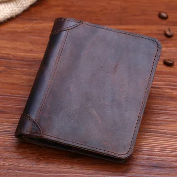 The New Leather Wallet Men's Card Pack Mad Horse Skin Purse Short Section Wallets Silver Clip Dropsh
The New Leather Wallet Men's Card Pack Mad Horse Skin Purse Short Section Wallets Silver Clip Dropsh