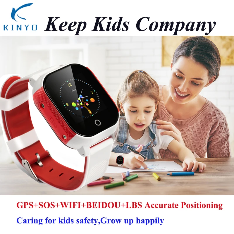 New arrival kids smart watch SOS GPS+LBS+WIFI accurate positioning waterproof smart wristwatch smartwatch support micro sim card