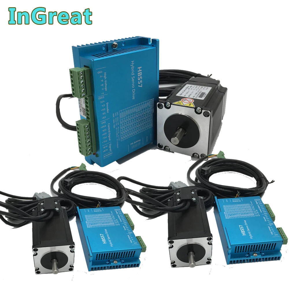 3PCS 3Nm NEMA23 Stepper Motor Drive 57mm DC24-60V Closed loop Hybird Encoder Kit Easy Servo for CNC Mill Engraving machine
3PCS 3Nm NEMA23 Stepper Motor Drive 57mm DC24-60V Closed loop Hybird Encoder Kit Easy Servo for CNC Mill Engraving machine