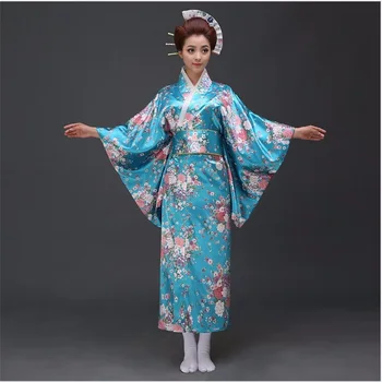 Hot Sale Women's Satin Kimono Japanese Sexy Yukata With Obi Haori Novelty Party Dress Performance Dance Costume Floral One Size
Hot Sale Women's Satin Kimono Japanese Sexy Yukata With Obi Haori Novelty Party Dress Performance Dance Costume Floral One Size